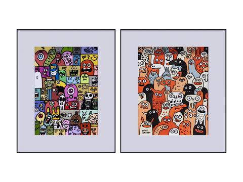 挂画 装饰画su模型