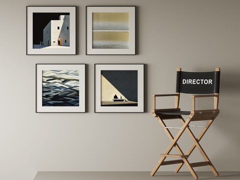 现代装饰挂画su模型