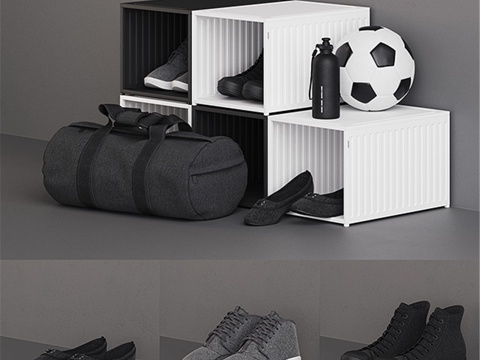 Spanst 鞋盒3d模型