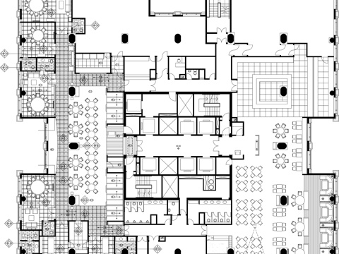 中式餐厅装饰图cad施工图