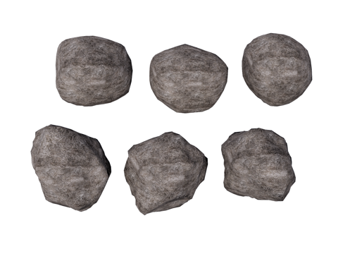 景观石 假山石头 园林景观su模型