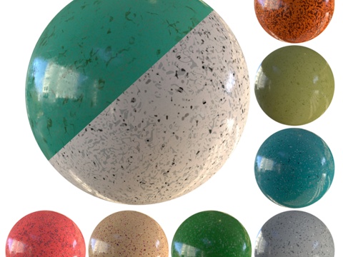 医院地板-Gerflor - LVT- 卷材乙烯基 - 乙烯3d模型