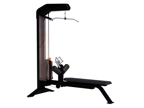 运动器材 健身器材 健身房设备 高拉背肌训练器su模型