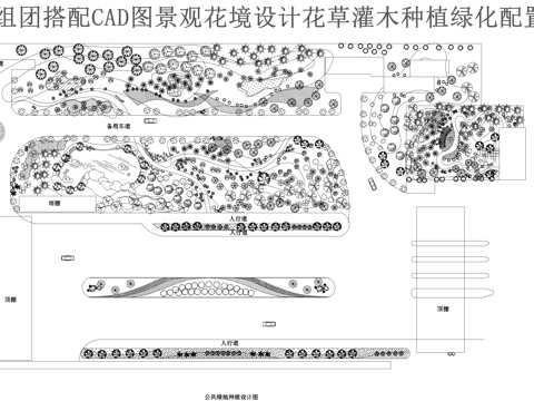公园景观平面图CADcad施工图