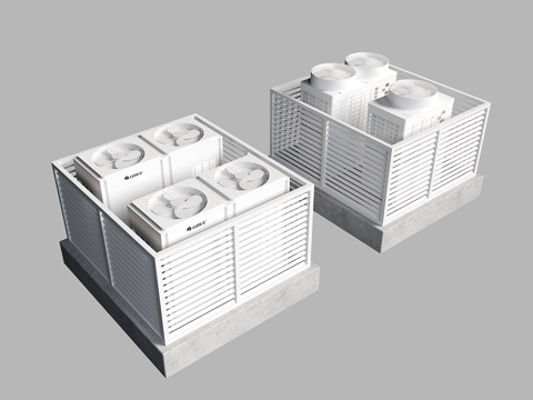 空调外机 中央空调外机su模型
