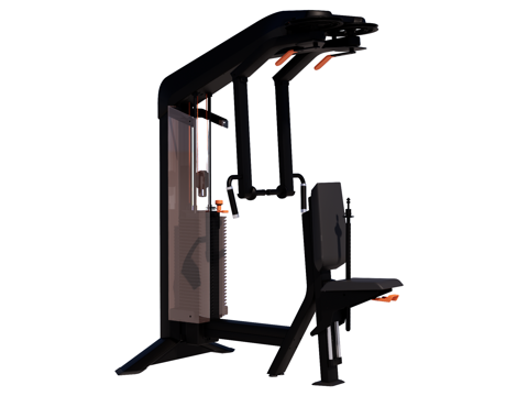 运动器材 健身器材 健身房设备 蝴蝶机su模型