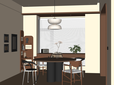 客厅 餐厅 阳台 卫生间 茶室 衣帽间su模型