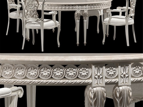 kosovart valeria 餐桌椅3d模型