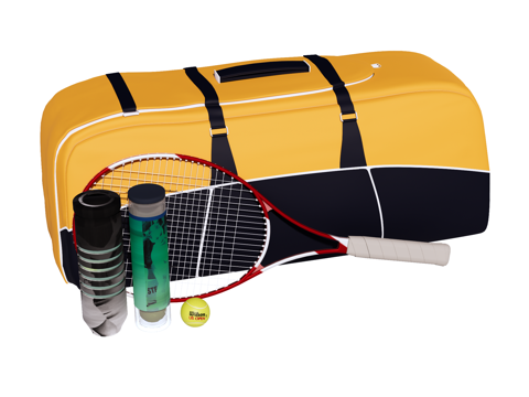 运动器材 健身器材 网球su模型