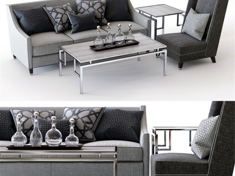 Bernhardt Palisades 沙发和 Drisco3d模型