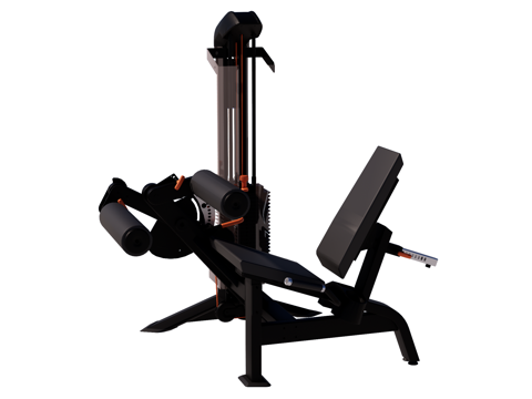 运动器材 健身器材 健身房设备 坐式屈腿训练器su模型