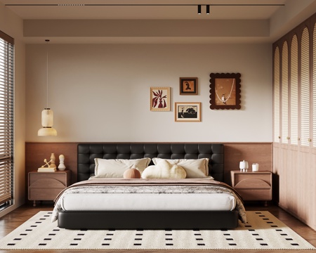 中古卧室su模型