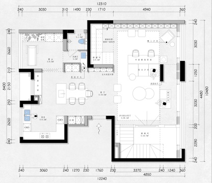 平面方案布置图cad施工图