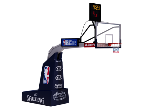 运动器材 健身器材 篮球架su模型