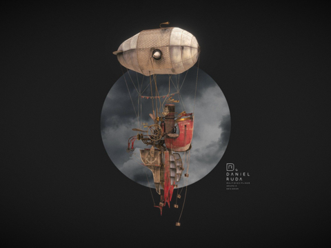 幻想飞艇su模型