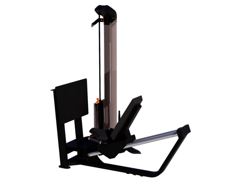 运动器材 健身器材 健身房设备 蹬腿机su模型