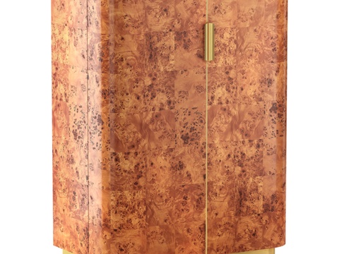 CB2 Amati 树瘤木玄关柜3d模型