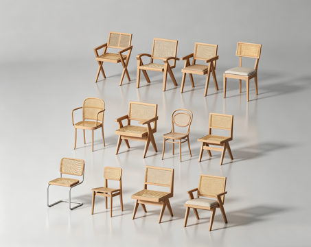 侘寂单椅su模型