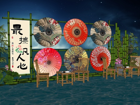 网红打卡工业建筑旧改工厂商业街su模型