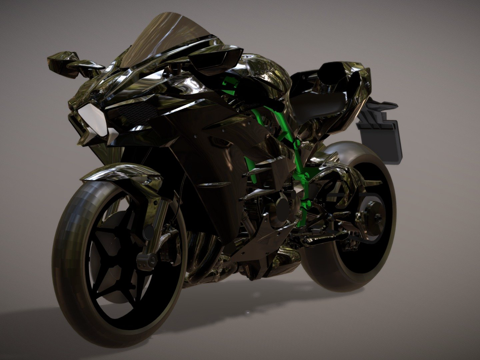 川崎忍者H2su模型