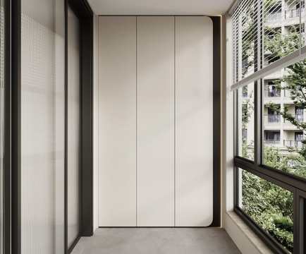 现代阳台柜su模型