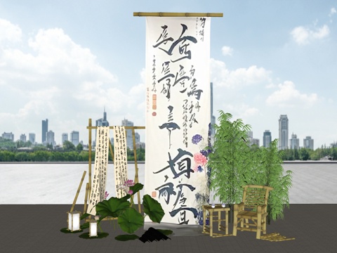 网红打卡工业建筑旧改工厂商业街su模型