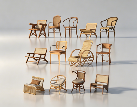 侘寂单椅su模型