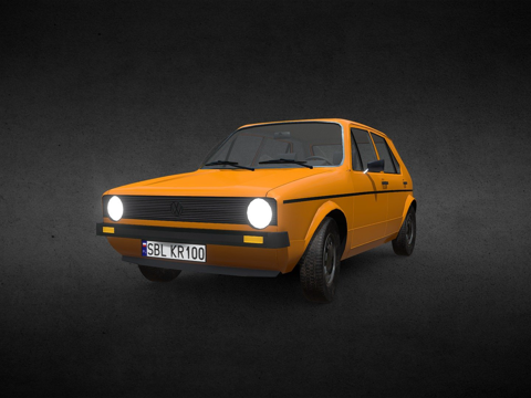 年大众高尔夫Mk1（低多边形）（克日什托夫·斯托洛日）su模型