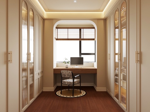 法式衣帽间su模型