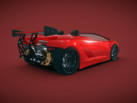 兰博基尼盖拉多LP-560-4敞篷版su模型