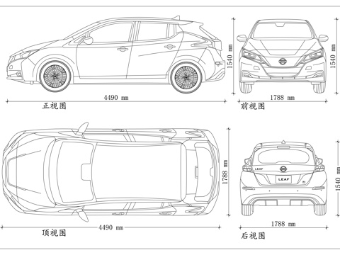 启辰晨风 电动骐达 纯电两厢车 全球首款量产纯电 日系纯电先cad施工图