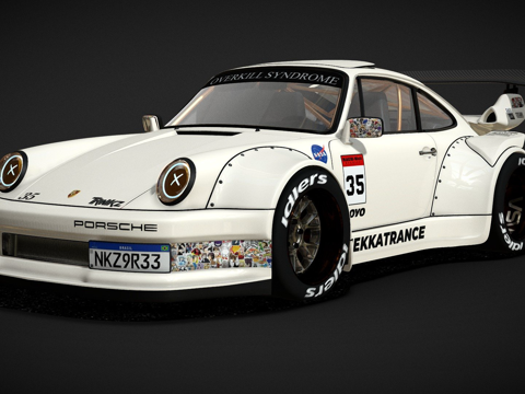 保时捷930 RWB =MEKKATRANCE= [35]su模型