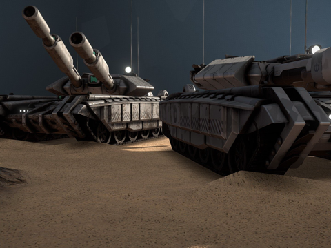 =提克=战斗坦克su模型