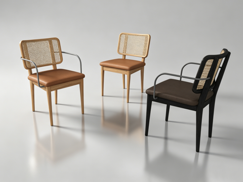 侘寂单椅su模型