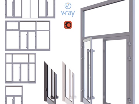 铝门3d模型