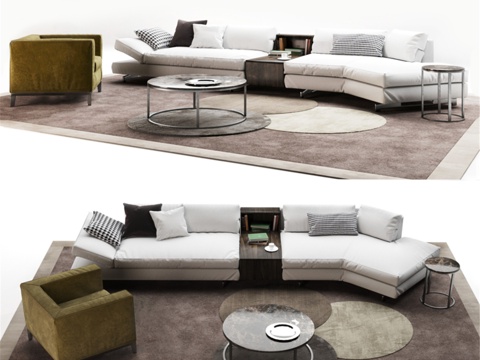 Vittoria Frigerio Davis沙发套装3d模型