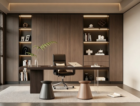 意式 家装 室内简约 轻奢风 格餐厅 客厅 卧室设计su模型