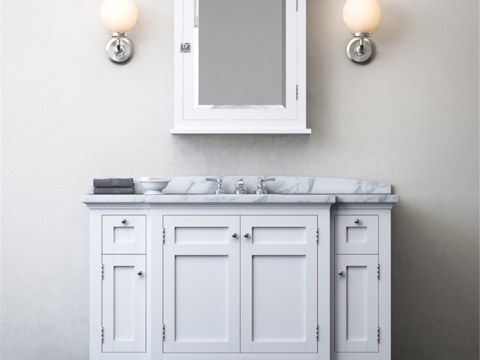 CARTWRIGHT 单人超宽梳妆台3d模型