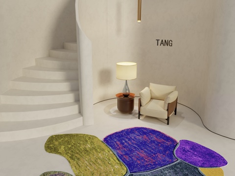 异形地毯 奢华地毯 现代地毯 地毯3d模型