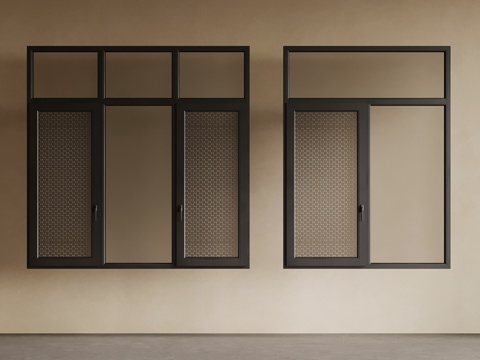 现代窗户su模型