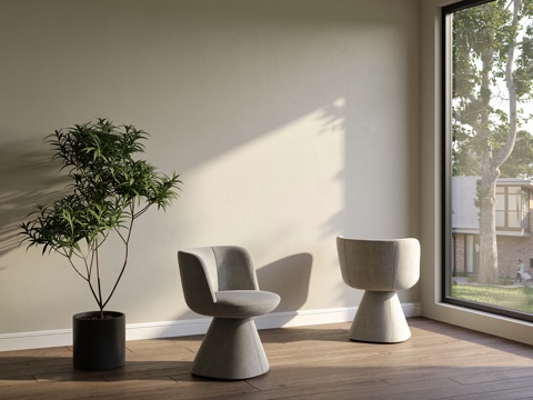 现代休闲椅su模型