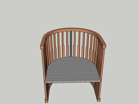 中式椅子su模型