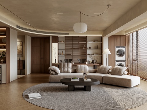 中古风客餐厅3d模型