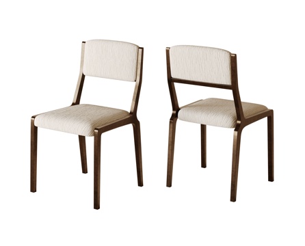 意式轻奢餐椅su模型