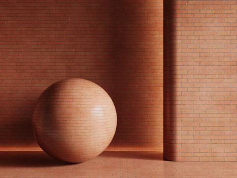 现代砖墙 红色砖墙 仿古砖墙 文化砖墙 工业砖墙su模型