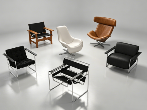 现代单椅su模型