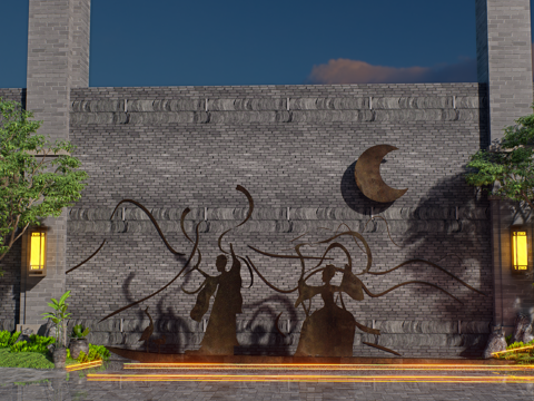 怀旧复古博物馆展示su模型