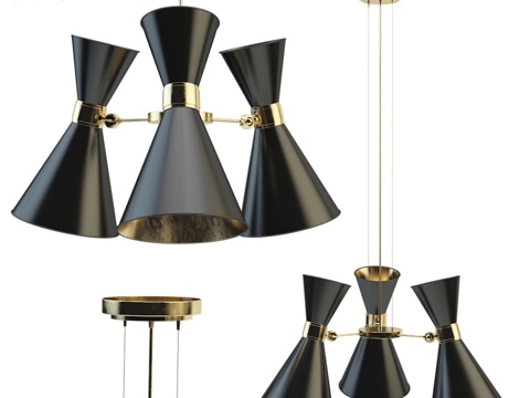 Delightfull Cairo 3灯吊灯3d模型