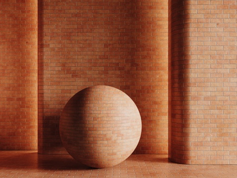 现代砖墙 红色砖墙 仿古砖墙 文化砖墙 工业砖墙su模型