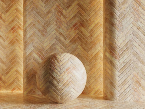 现代砖墙 黄色砖墙 仿古砖墙 文化砖墙 工业砖墙su模型